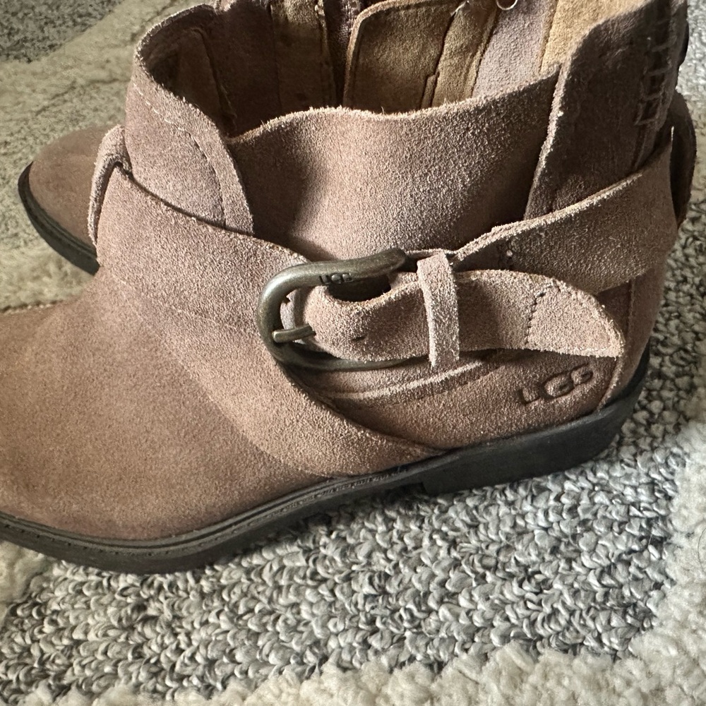 UGG WYLMA ANKLE BROWN BOOTS W6.5